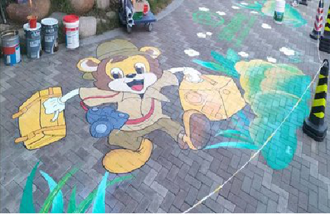 铜仁夏季画地面彩绘会遇到的问题