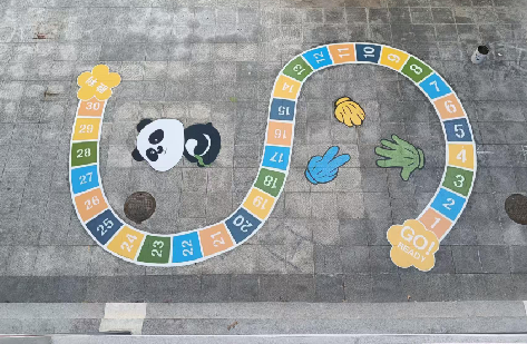 铜仁地面游戏彩绘