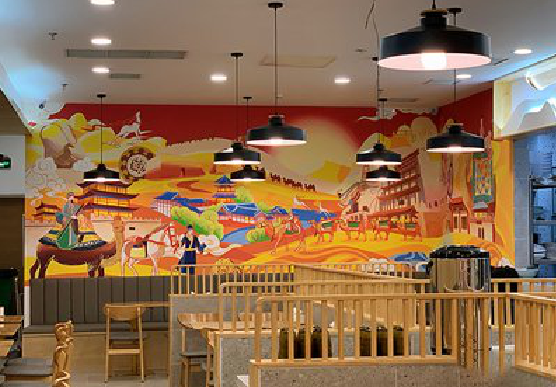 铜仁商业空间彩绘介绍。