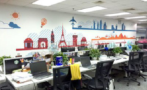 铜仁教你设计办公室墙绘的方法。